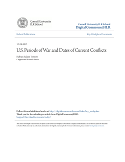 US Periods of War and Dates of Current Conflicts