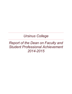 annual report - Ursinus College