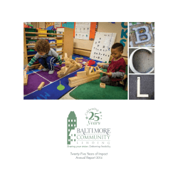 2014 Annual Report - Baltimore Community Lending