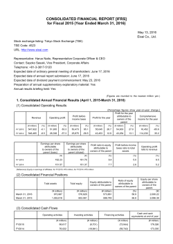CONSOLIDATED FINANCIAL REPORT