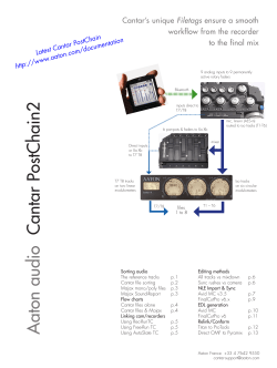 Aaton audio Cantar PostChain2