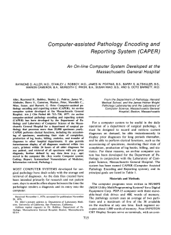 Computer-assisted Pathology Encoding and Reporting System