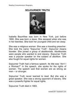 Biography: Sojourner Truth