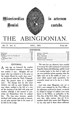 abingdonian. - Abingdon School