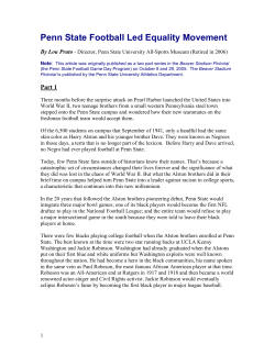 Penn State Football Led Equality Movement