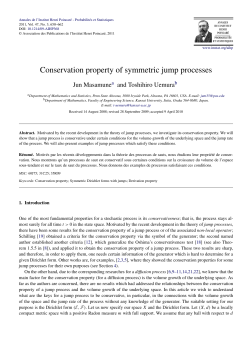 Conservation property of symmetric jump processes