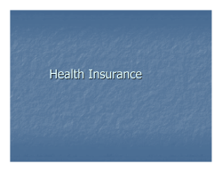 Health Insurance - Kellogg School of Management