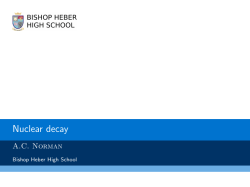 Nuclear decay