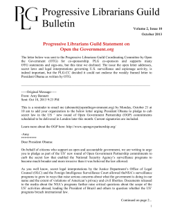 PLG Bulletin - Progressive Librarian Guild