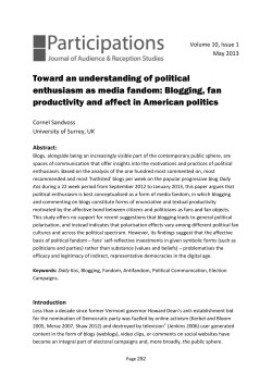 Toward an understanding of political enthusiasm as