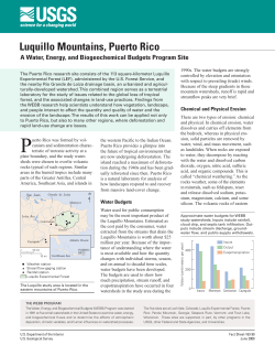 Luquillo Mountains, Puerto Rico - Smithsonian Tropical Research