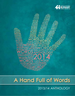 Words Anthology - Burnaby School District