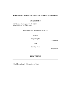 Singapore Judgments