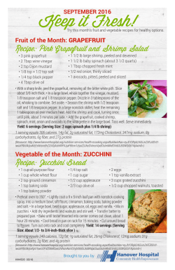 Keep it Fresh! - Hanover Hospital