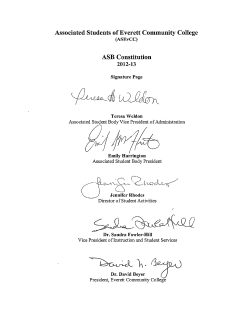 ASB Constitution - Everett Community College