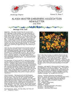July - Alaska Master Gardeners