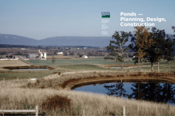 Ponds: planning design and construction