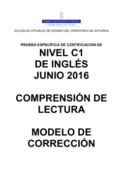 nivel c1 de ingl&eacute;s junio 2016 comprensi&oacute;n de lectura