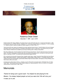 Kadarrius Dwan - Green - Turrentine Jackson Morrow