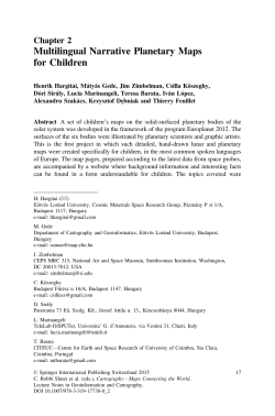 Multilingual Narrative Planetary Maps for Children