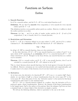 Functions on Surfaces