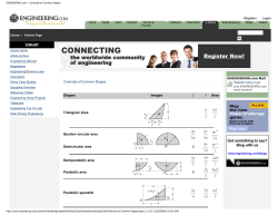 ENGINEERING.com > Centroids of Common Shapes