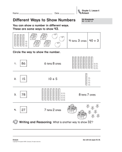 Different Ways to Show Numbers