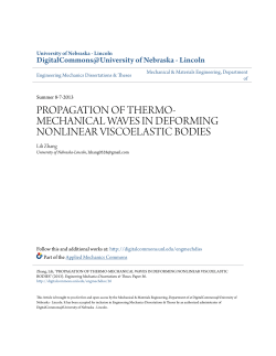 propagation of thermo-mechanical waves in deforming nonlinear