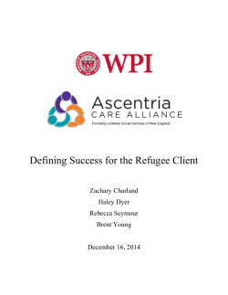 Defining Success for the Refugee Client