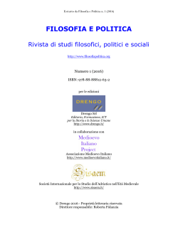 FILOSOFIA E POLITICA
