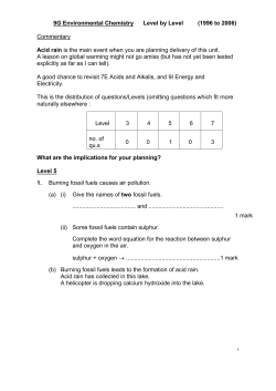 Env. Chem - Shire Oak Academy