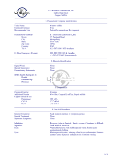 Material Safety Data Sheet - LTS Research Laboratories, Inc.