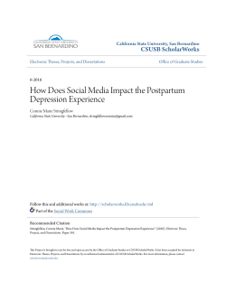 How Does Social Media Impact the Postpartum Depression
