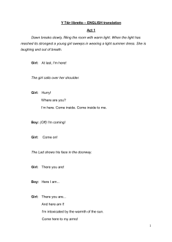 libretto - Music Theatre Wales