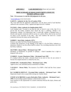 APPENDIX 5 CASE REFERENCES (Name and year order)