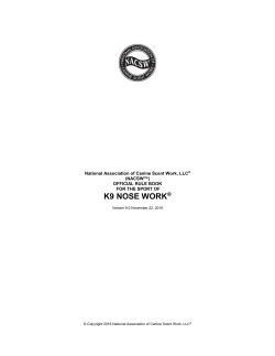 NACSW Rule Book