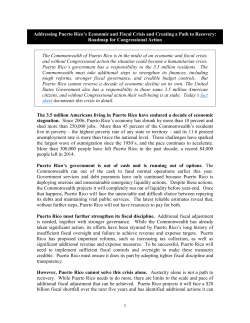 Roadmap for Congressional Action