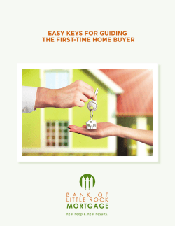 easy keys for guiding the first-time home buyer