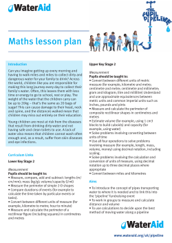 Pupil Pipeline Maths lesson plan
