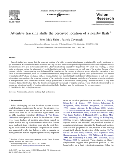 Attentive tracking shifts the perceived location of a