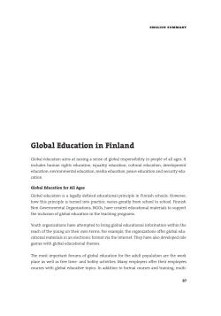 Global Education in Finland