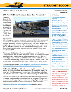 straight scoop - Pacific Coast Air Museum