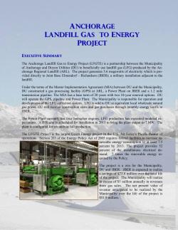 anchorage landfill gas to energy project