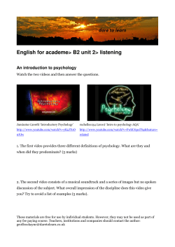 English for academe> B2 unit 2> listening