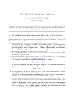 Problem Set 1 Solutions