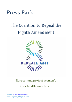 Press Pack - Coalition to Repeal the 8th