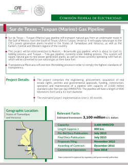 Sur de Texas &ndash;Tuxpan (Marino) Gas Pipeline