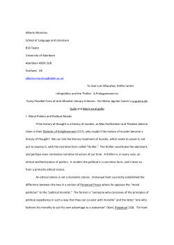 Infrapolitics and the Thriller