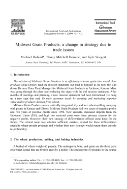 Midwest Grain Products: a change in strategy due to trade