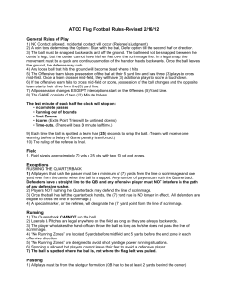 ATCC Flag Football Rules-Revised 2/16/12